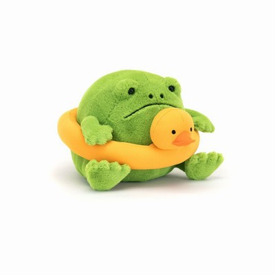 Jellycat Ricky Rain Frog Rubber Ring USA | 12406OPTZ